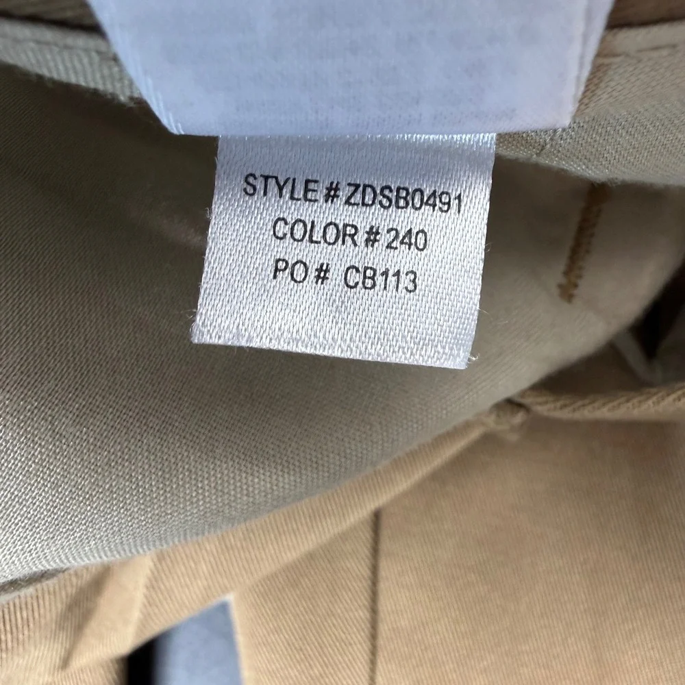 Cabela's Outfitter Series Pants Mens 42x32 Brown Pleated Cotton Chinos ZDSB0491